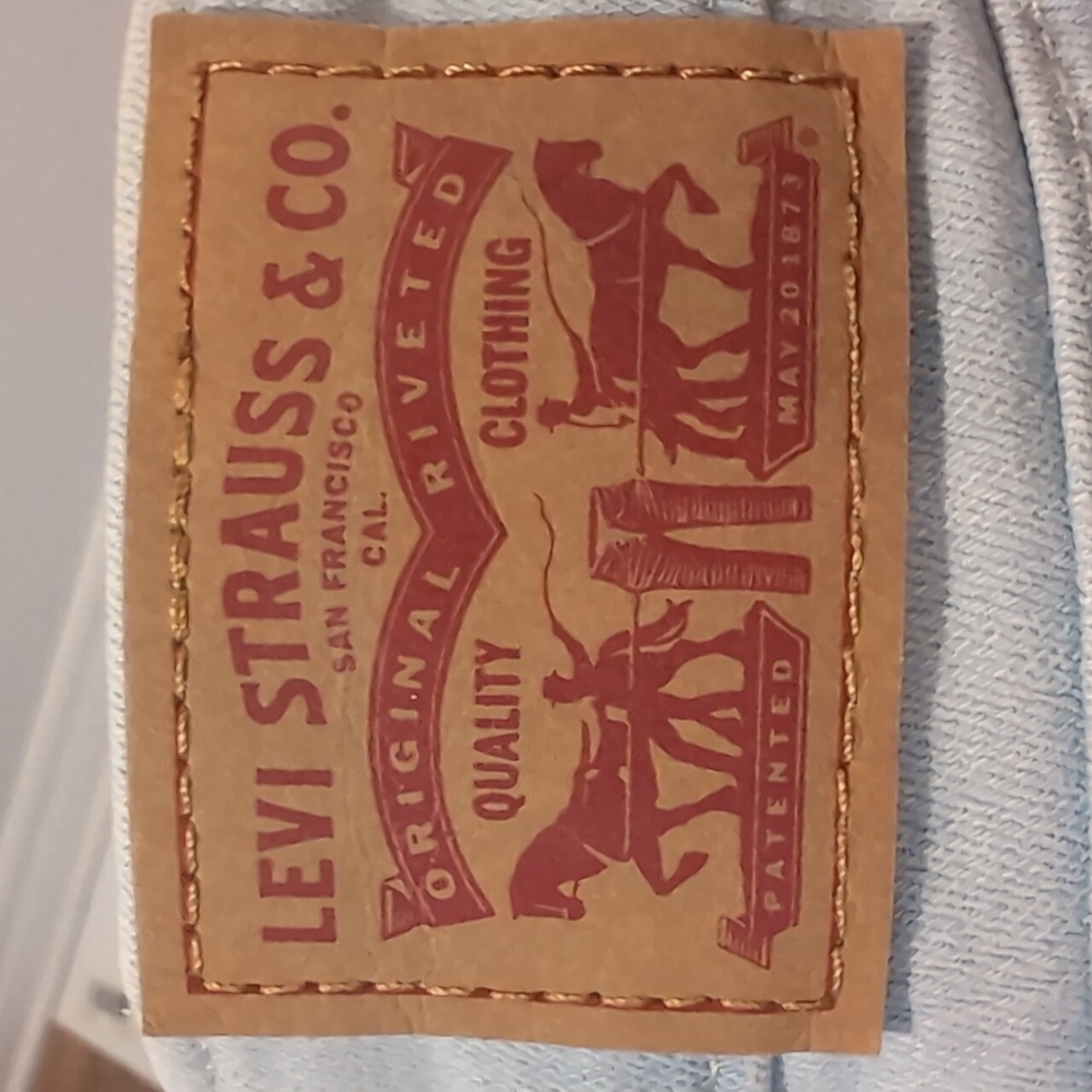 Levi's 711 Amilly Ankle Light Wash Studded Jeans Size 26 - Picture 7 of 12